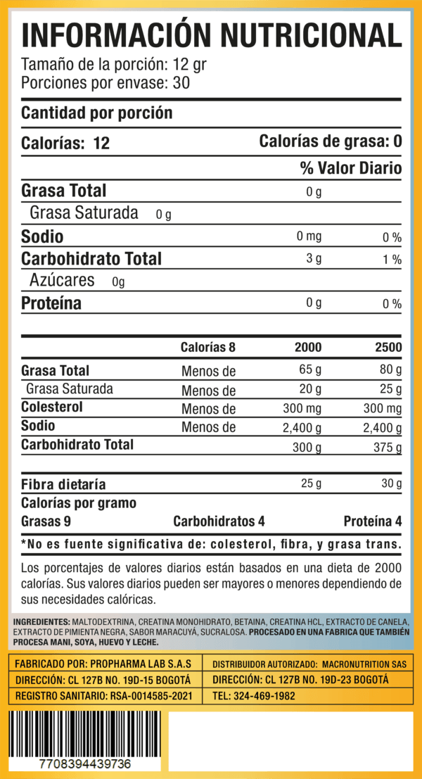 CR2 Creatina | MacroBlends - JH Nutrición